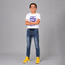Boys' Acid Wash Denim Jogger Pants