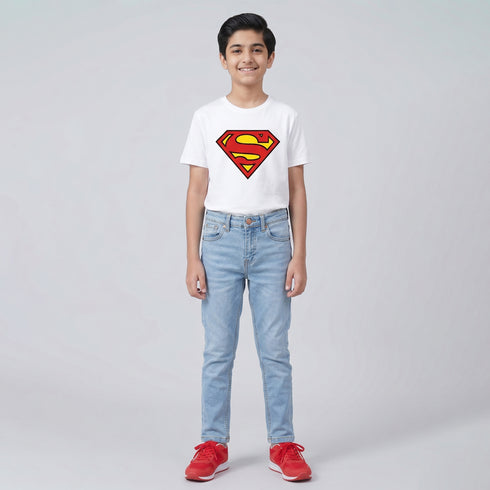 Boys' Slim Fit Light Wash Jeans