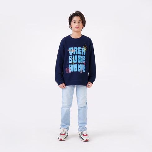 TREASURE HUNT PRINTED SWEATSHIRT