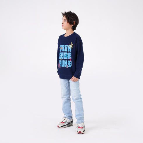 TREASURE HUNT PRINTED SWEATSHIRT