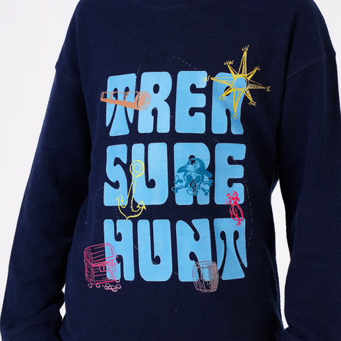 TREASURE HUNT PRINTED SWEATSHIRT