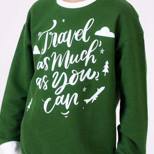 TRAVEL PRINTED SWEATSHIRT
