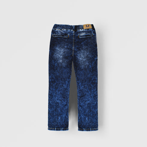 Boys Slim Fit Dark Blue Jeans