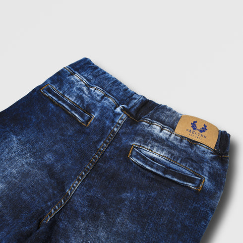 Boys Slim Fit Dark Blue Jeans