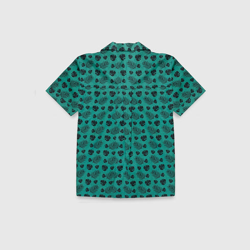 Boys Printed 2 Pcs Sets In Green