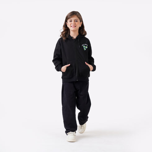 TIME TO BLOOM PRINTED HOODIE