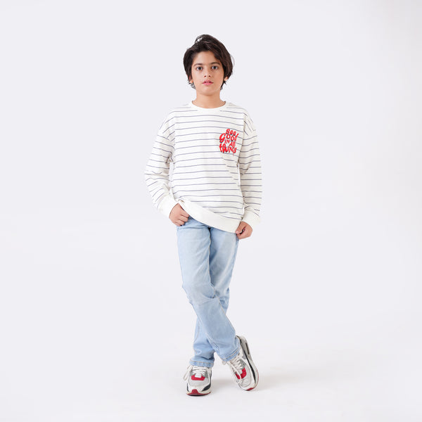 STRIPER PRINTED SWEATSHIRT