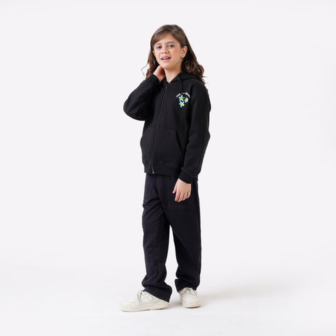 TIME TO BLOOM PRINTED HOODIE