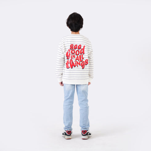 STRIPER PRINTED SWEATSHIRT