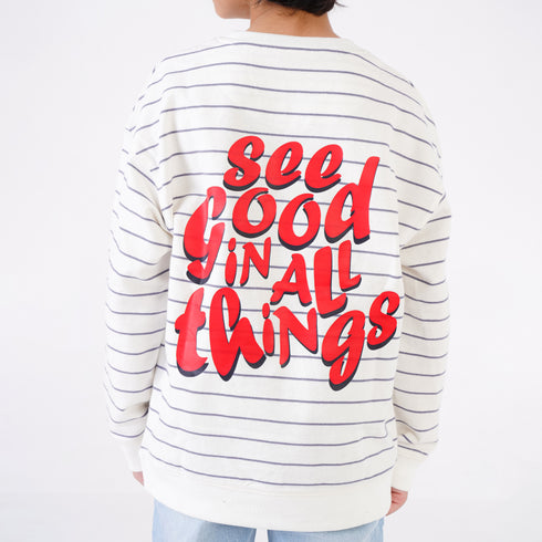 STRIPER PRINTED SWEATSHIRT
