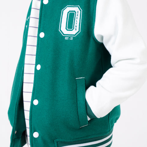 VIBES EMBROIDRY VARSITY JACKET