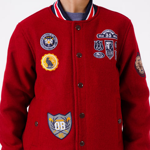EMBROIDERY BADGES VARSITY JACKET