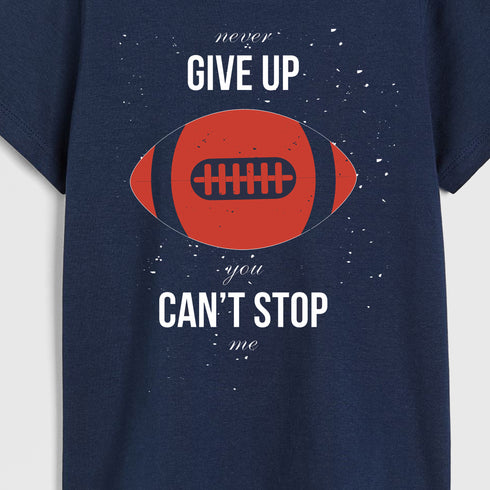 NEVER GIVE UP GRAPHIC T-SHIRT