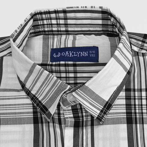 CHACKERED SHIRT WITH PATCH POCKET