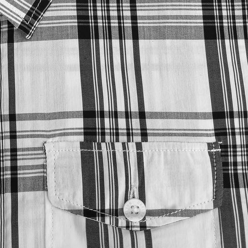 CHACKERED SHIRT WITH PATCH POCKET