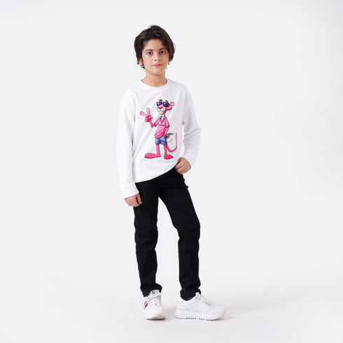 PINK PANTHER PRINTED SWEATSHIRT