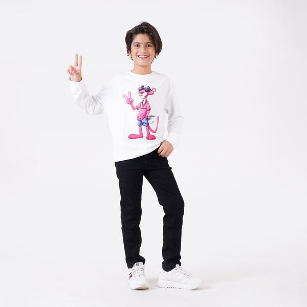 PINK PANTHER PRINTED SWEATSHIRT