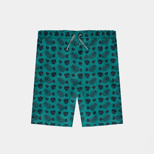Boys Printed 2 Pcs Sets In Green