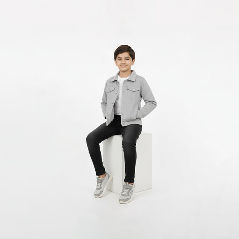 Classic Grey Twill Jacket