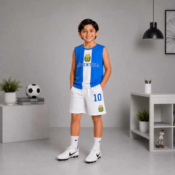 Argentina Football Tank & Shorts Set