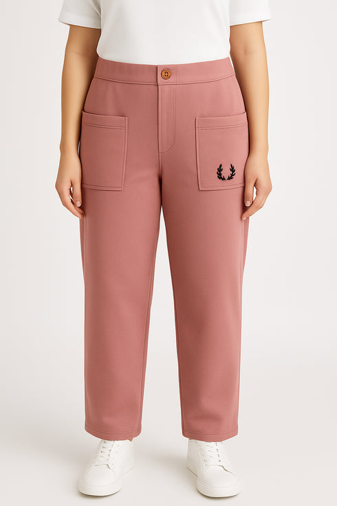 Tea Pink Front Pocket Trousers