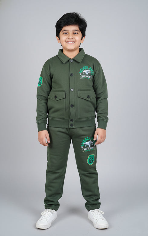 Fly High Buttoned Tracksuit