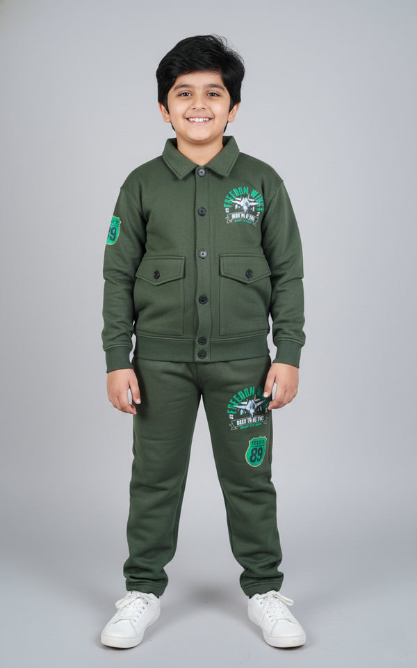 Fly High Buttoned Tracksuit