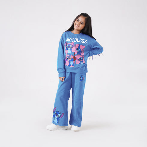 MOODLESS PRINTED CO-ORD SET (Sky Blue)