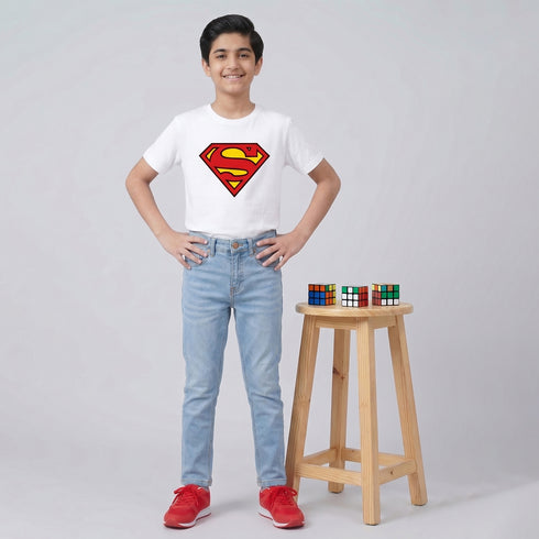 Boys' Slim Fit Light Wash Jeans