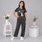 Kitten Smile Tee & Wide-Leg Pants Set