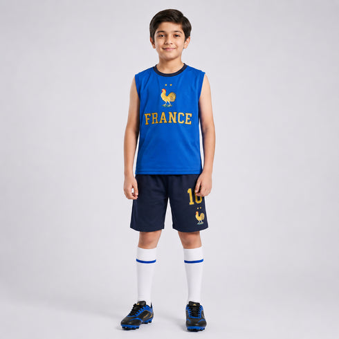 France Football Fan Tank & Shorts Co-Ord Set