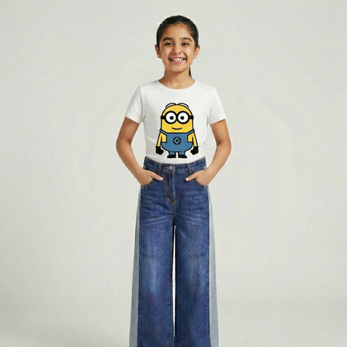 Side Stripe Flare Jeans