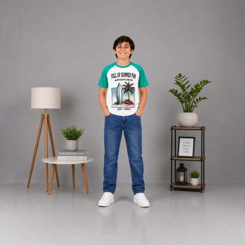 Boys' Regular Fit Classic Medium Indigo Jeans