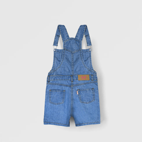 Ice Blue Dungaree Shorts