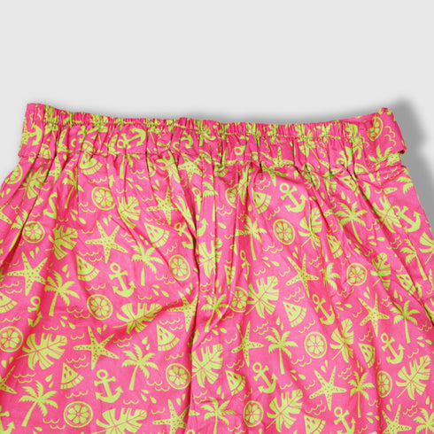 All-Over Print Wide Leg Trouser