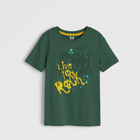 LIVE TO ROCK GRAPHIC T-SHIRT