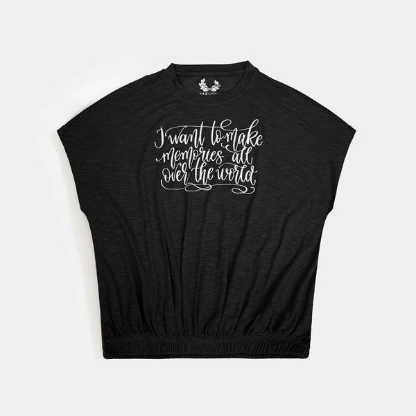 Memories Black Graphic Tee