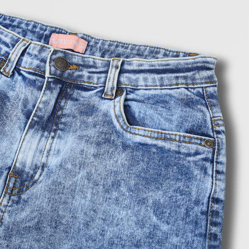 WIDE-LEG CARGO JEANS