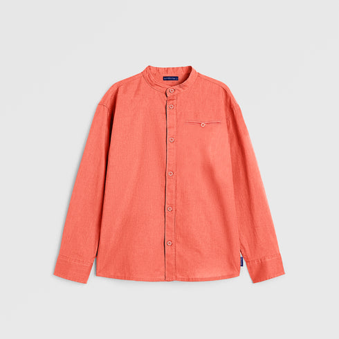 BAND COLLAR SHIRT
