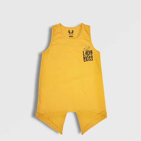 Lady Boss Yellow Tank Top