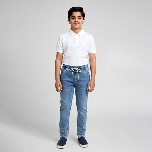 Light Wash Denim Joggers