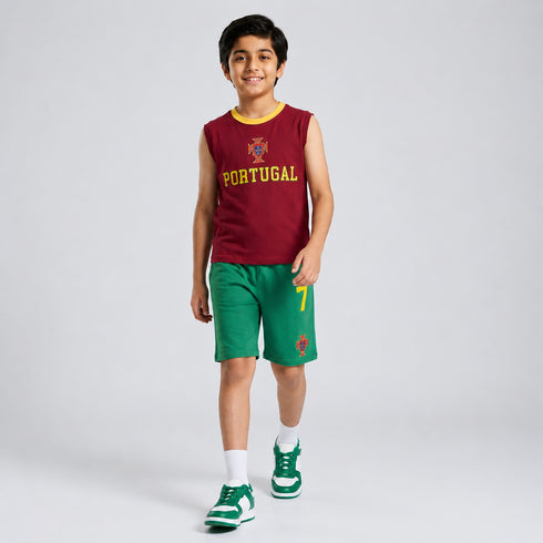 Portugal Football Tank & Shorts Set