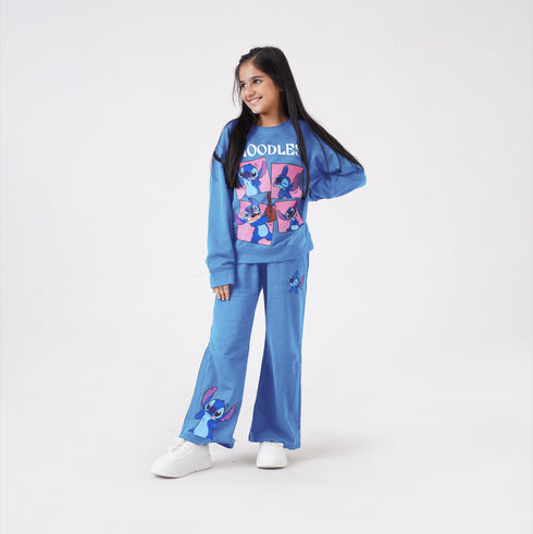 MOODLESS PRINTED CO-ORD SET (Sky Blue)