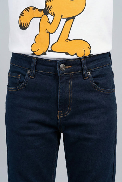 Classic Navy Straight Fit Jeans