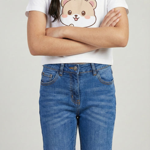 Mid Blue Slim Fit Jeans