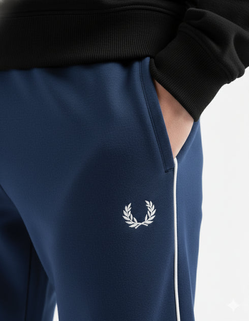 Navy Sporty Stripe Joggers