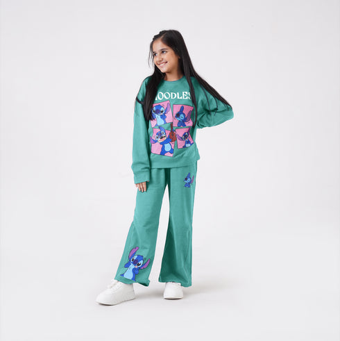 MOODLESS PRINTED CO-ORD SET (Sea Green)