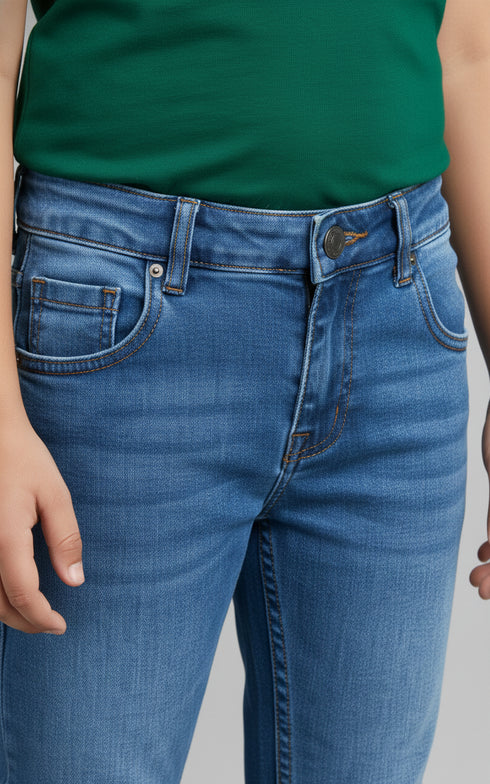 Medium Wash Blue Jeans