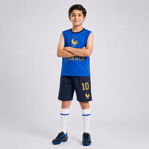 France Football Fan Tank & Shorts Co-Ord Set