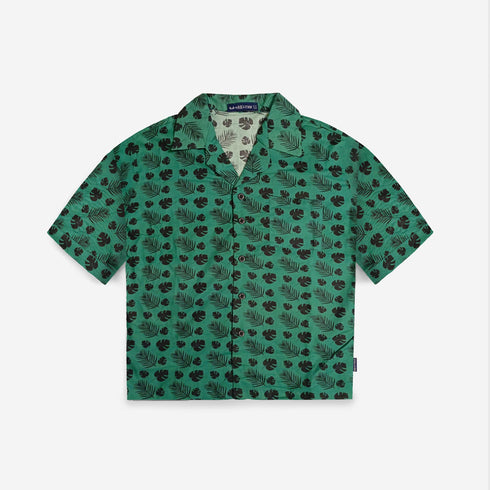 Boys Printed 2 Pcs Sets In Green